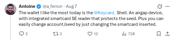 Captured screenshot of the post by @a_ferron