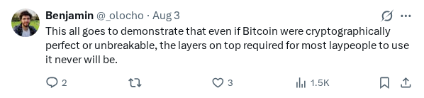 Captured screenshot of the reply by @_olocho