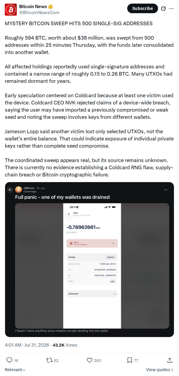 Captured screenshot: Bitcoinnewscom 2082919505819304343