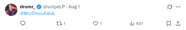 Captured screenshot of the reply by @volpeLP