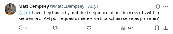 Captured screenshot of the reply by @MattLDempsey