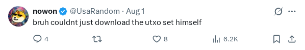 Captured screenshot of the reply by @UsaRandom