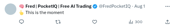Captured screenshot of the reply by @FredPocketIQ
