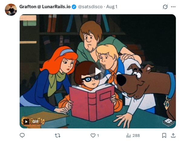 Captured screenshot of the reply by @satsdisco