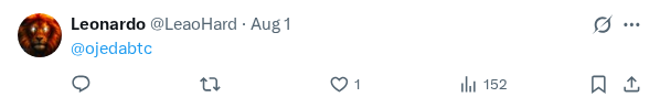Captured screenshot of the reply by @LeaoHard