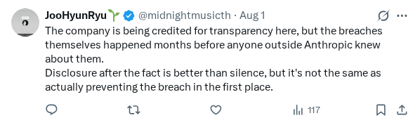 Captured screenshot of the reply by @midnightmusicth