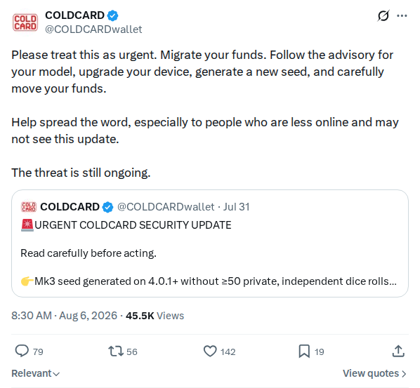 Captured screenshot: Coldcardwallet 2085161476956840172