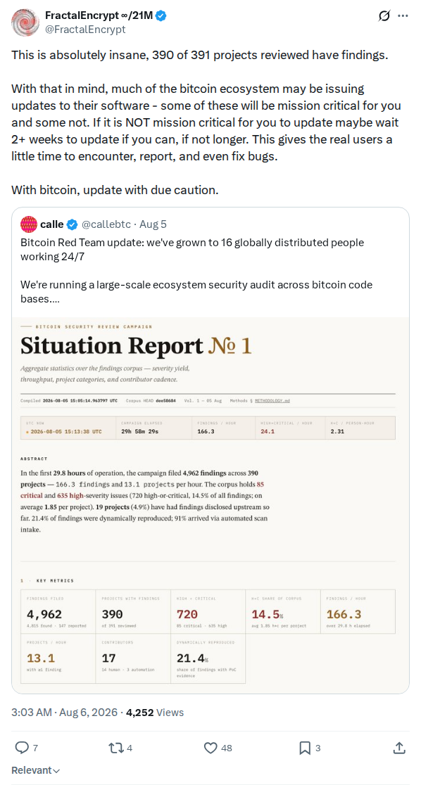 Captured screenshot: Advice to delay non-critical updates