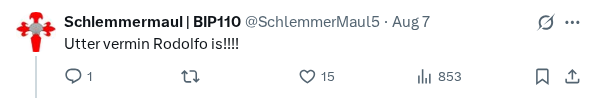 Captured screenshot of the reply by @SchlemmerMaul5