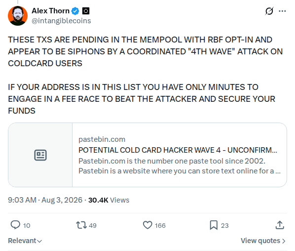 Captured screenshot: Original wave-4 pending-transaction warning