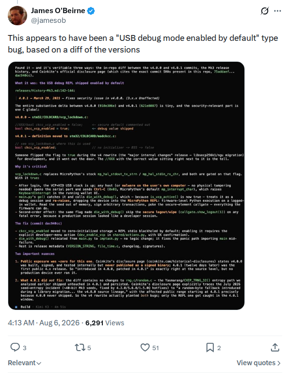 Captured screenshot: Jamesob 2085096867990278512