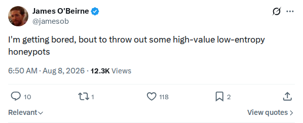Captured screenshot: High-value low-entropy honeypots
