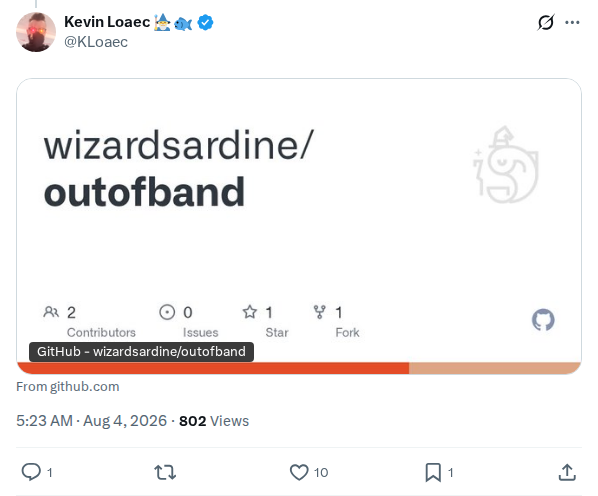 Captured screenshot: KLoaec media post, 2026-08-03