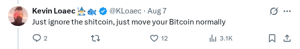 Captured screenshot of the reply by @KLoaec