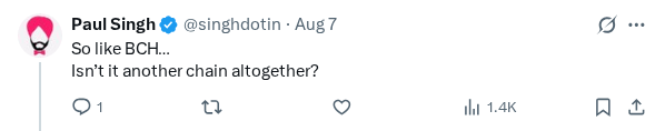 Captured screenshot of the reply by @singhdotin