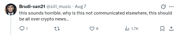 Captured screenshot of the reply by @silt_music