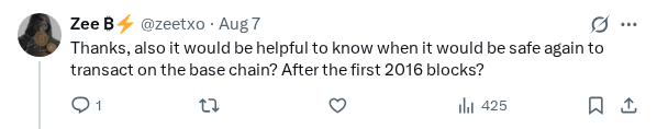 Captured screenshot of the reply by @zeetxo