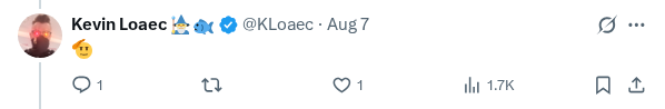 Captured screenshot of the reply by @KLoaec