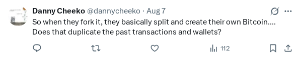 Captured screenshot of the reply by @dannycheeko