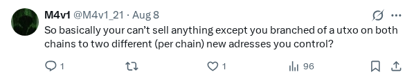 Captured screenshot of the reply by @M4v1_21