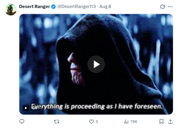 Captured screenshot of the reply by @DesertRanger113