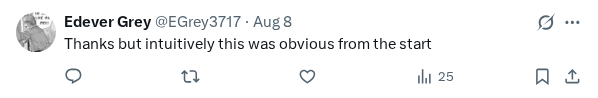 Captured screenshot of the reply by @EGrey3717