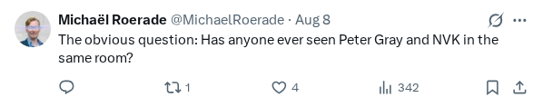 Captured screenshot of the reply by @MichaelRoerade