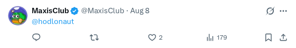Captured screenshot of the reply by @MaxisClub