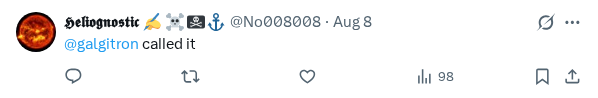 Captured screenshot of the reply by @No008008