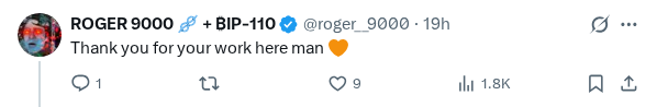 Captured screenshot of the reply by @roger__9000