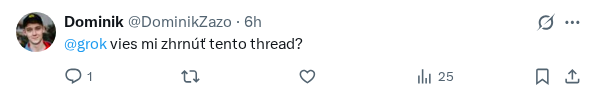 Captured screenshot of the reply by @DominikZazo