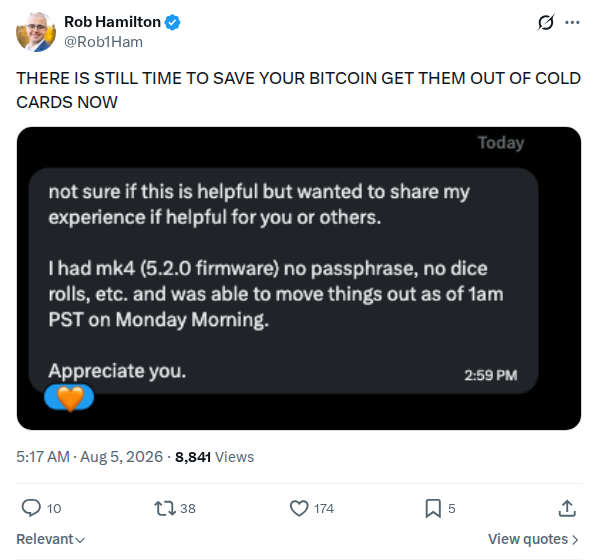 Captured screenshot: Rob1ham 2084750639444213823