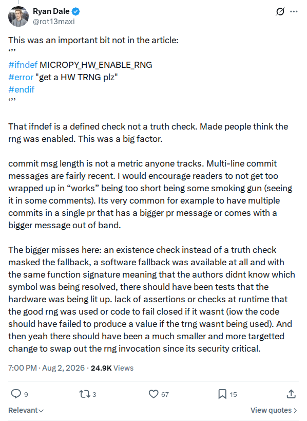 Captured screenshot: The guard is a definedness check, not a truth check