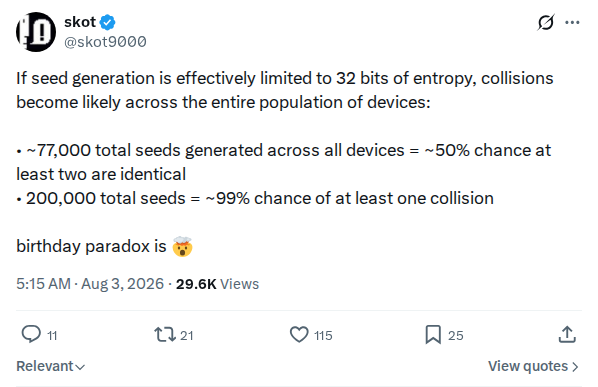 Captured screenshot: Population collision arithmetic
