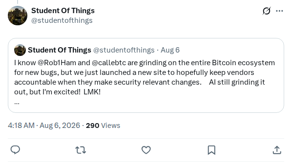 Captured screenshot: Student Of Things launches CommitWatch vendor-accountability site