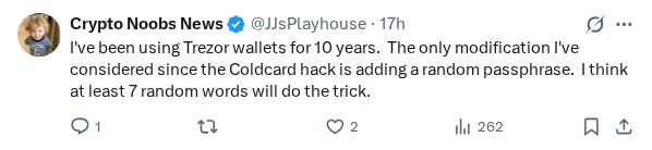 Captured screenshot of the reply by @JJsPlayhouse
