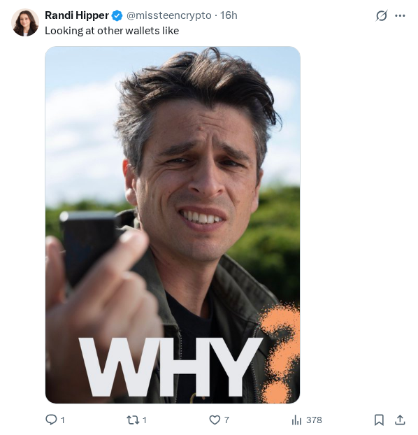 Captured screenshot of the reply by @missteencrypto