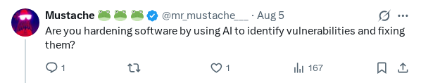 Captured screenshot of the reply by @mr_mustache___