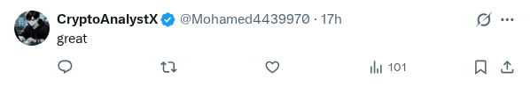 Captured screenshot of the reply by @Mohamed4439970
