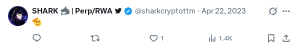 Captured screenshot of the reply by @sharkcryptottm
