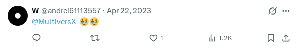 Captured screenshot of the reply by @andrei61113557
