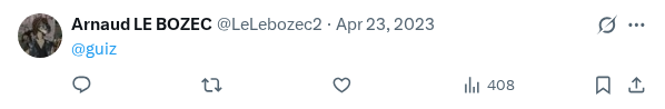 Captured screenshot of the reply by @LeLebozec2