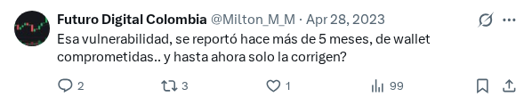 Captured screenshot of the reply by @Milton_M_M